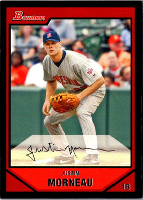 2007 Bowman Justin Morneau #77