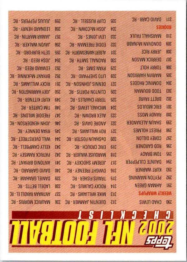 2002 Topps Pristine Donovan McNabb #3