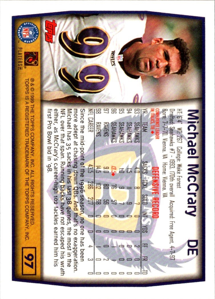 1999 Topps Michael McCrary