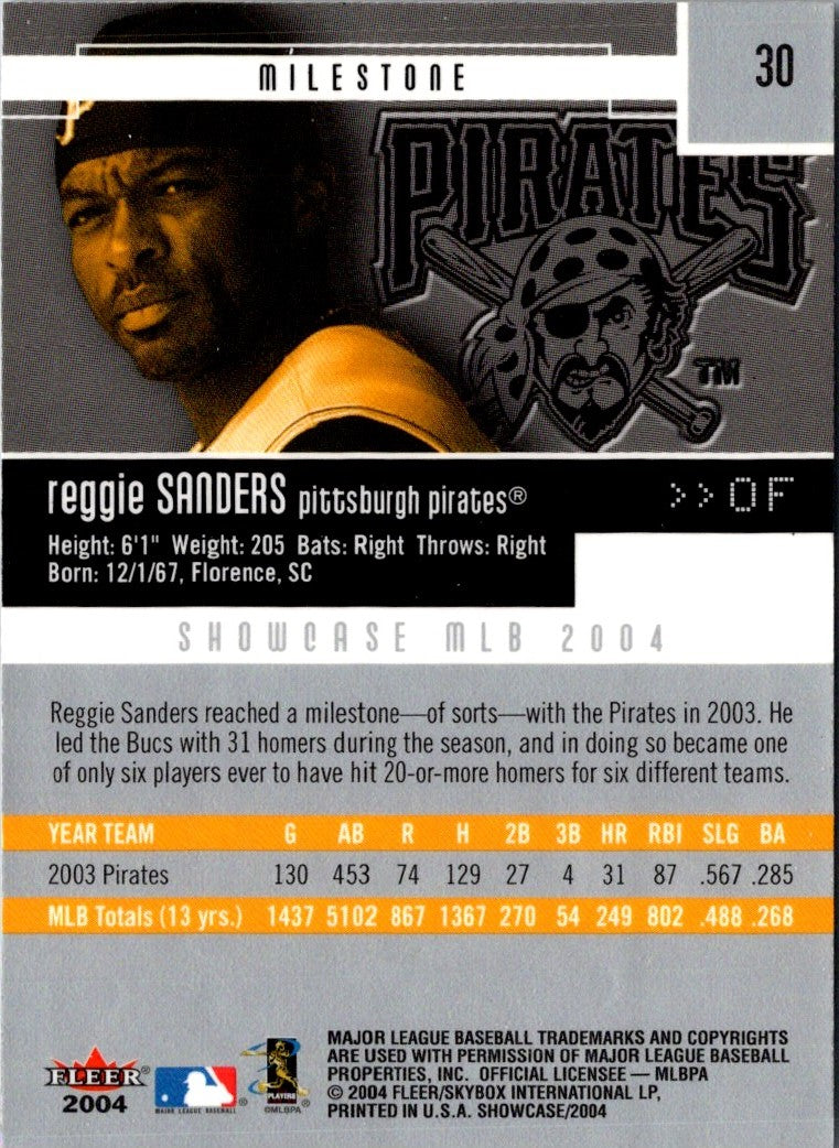 2004 Fleer Showcase Reggie Sanders