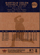 2002 Fleer Tradition Update Bartolo Colon