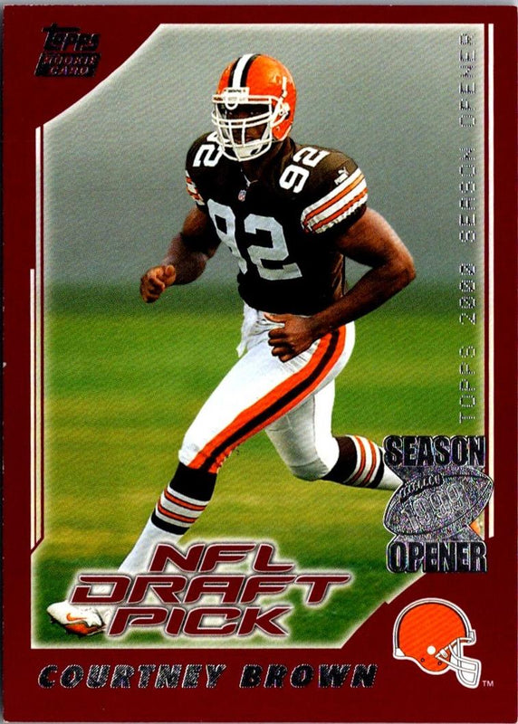 2000 Topps Season Opener Courtney Brown #205 Rookie