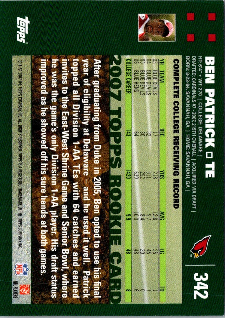 2007 Topps Ben Patrick