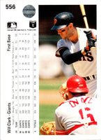 1990 Upper Deck Will Clark #556