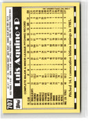 1990 Topps Tiffany Luis Aquino