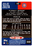 2002 Topps Total Julio Zuleta #112