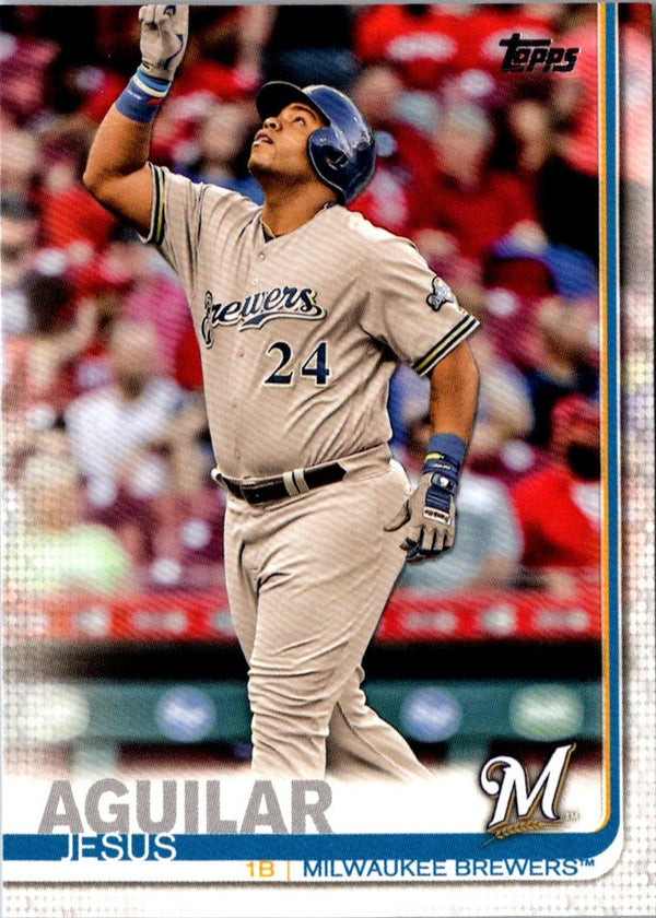 2019 Topps Milwaukee Brewers Jesus Aguilar #MB-3