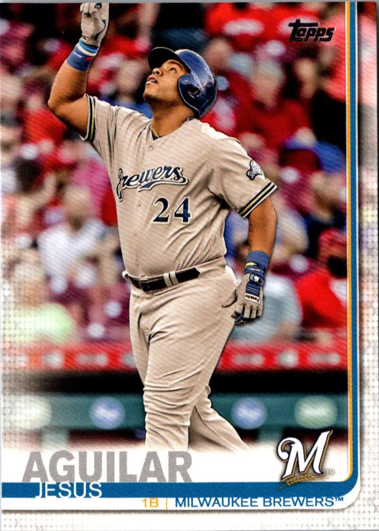 2019 Topps Milwaukee Brewers Jesus Aguilar