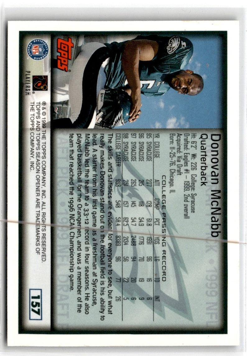 1999 Topps Season Opener Donovan McNabb