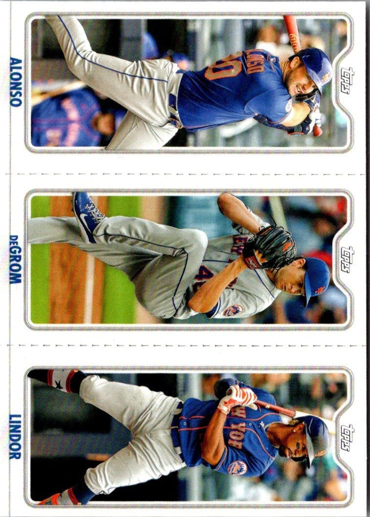 2022 Topps Opening Day Triple Play Singles Jacob deGrom