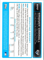 2009 Bowman Chrome Prospects Sawyer Carroll #BCP27