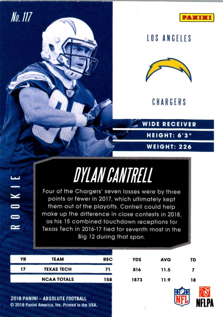 2018 Panini Absolute Dylan Cantrell