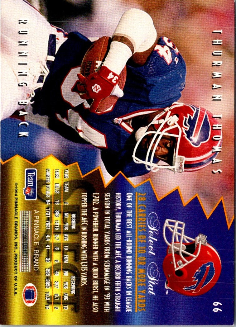 1994 Playoff Super Bowl Promos Thurman Thomas