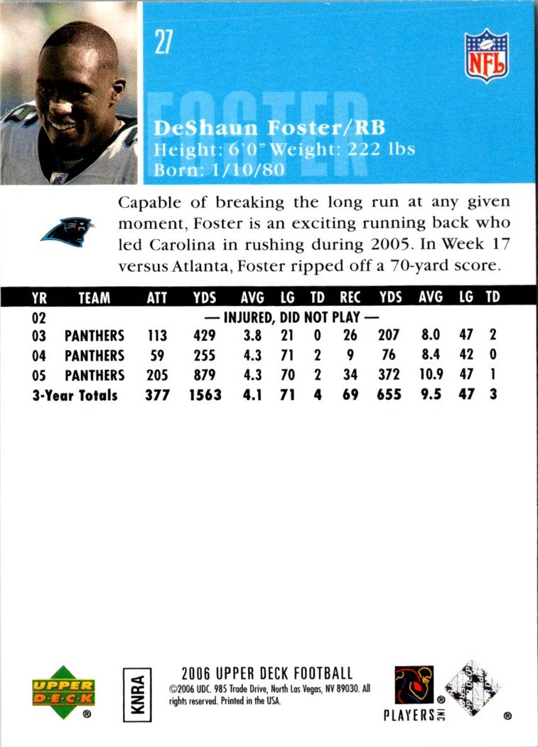 2006 Upper Deck DeShaun Foster