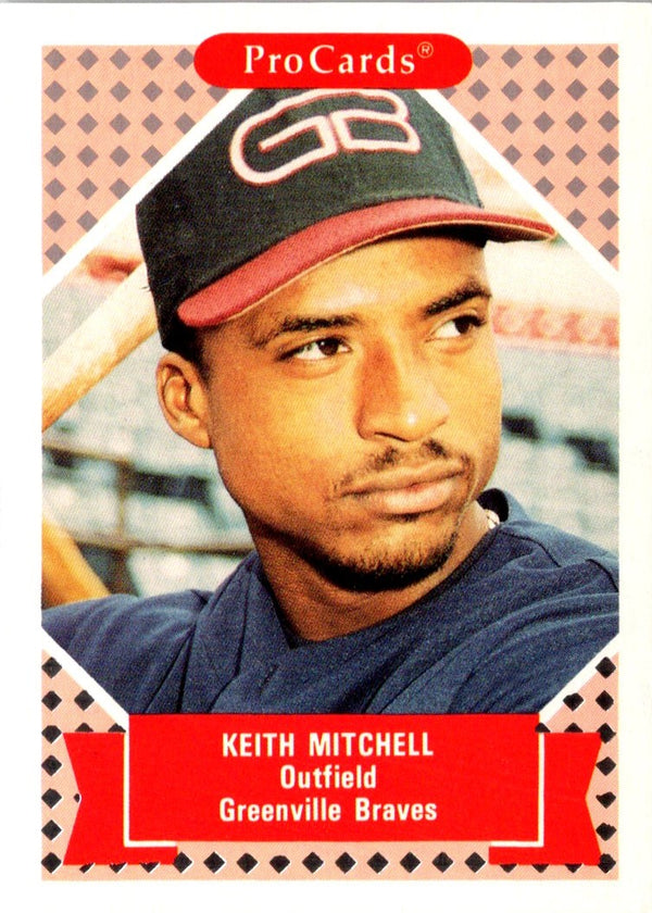 1991 ProCards Tomorrow's Heroes Keith Mitchell #182