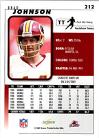 2001 Score Brad Johnson #212