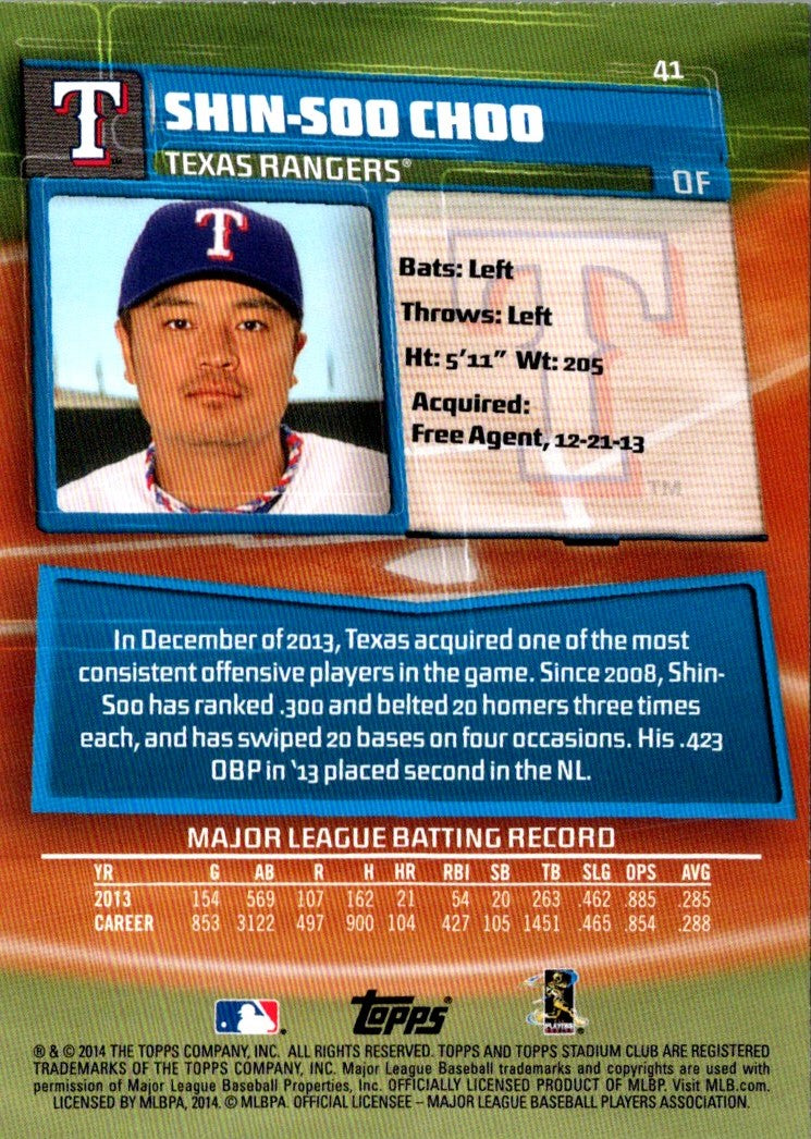 2014 Stadium Club Shin-Soo Choo