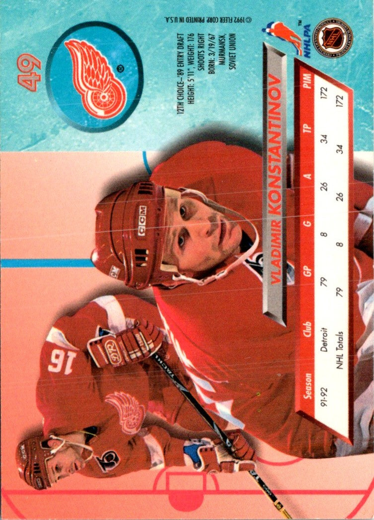 1992 Ultra Vladimir Konstantinov