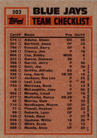 1983 Topps Blue Jays Team Leaders - Damaso Garcia/Dave Stieb #202 NM-MT