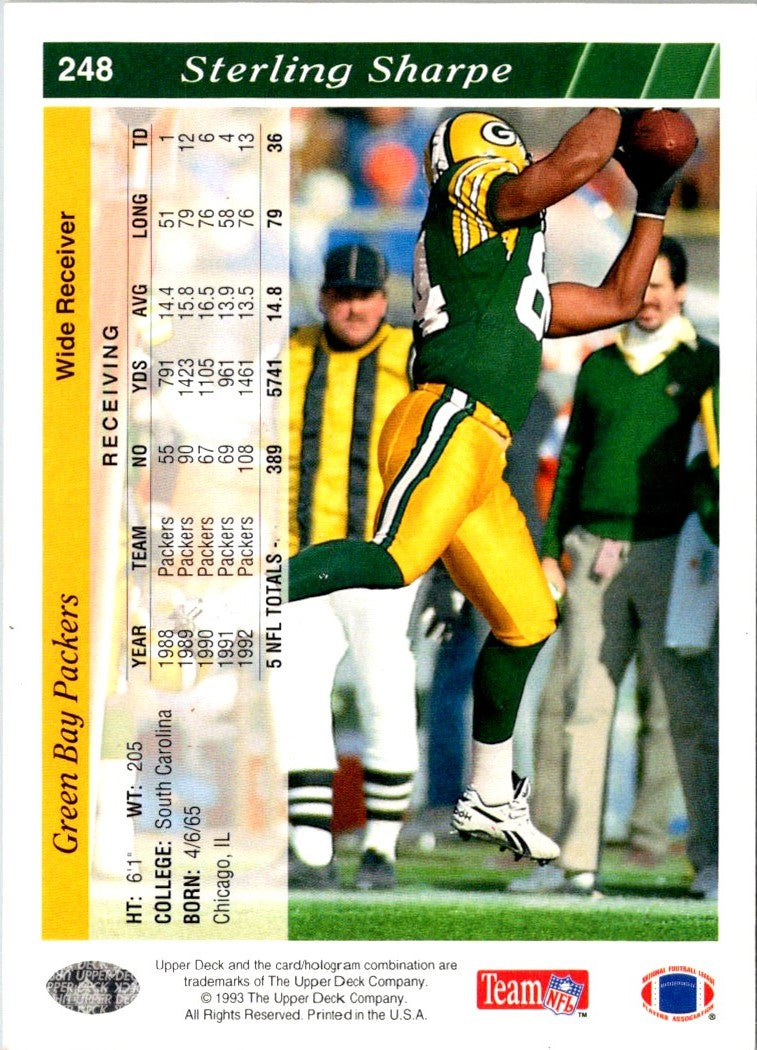 1993 Upper Deck Sterling Sharpe