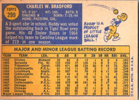 1970 Topps Buddy Bradford #299 EX-MT+