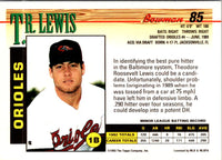 1993 Bowman T.R. Lewis #85 Rookie