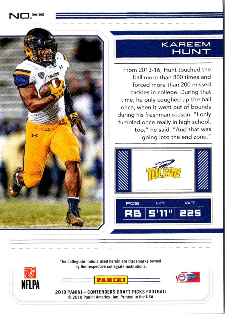 2018 Panini Kareem Hunt