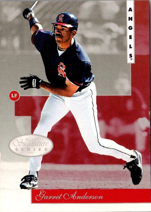 1996 Leaf Signature Series Garret Anderson #125