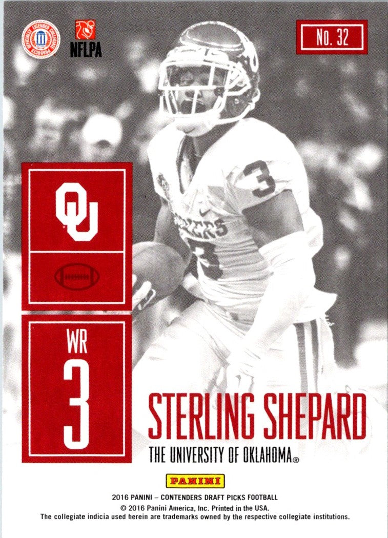 2016 Panini Contenders Draft Picks Game Day Tickets Sterling Shepard