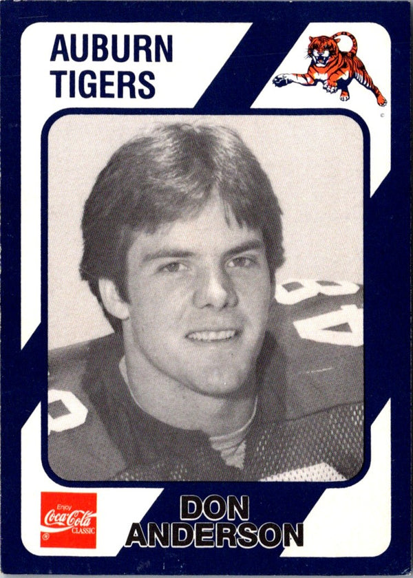 1989 Collegiate Collection Auburn Coke 580 Don Anderson #165