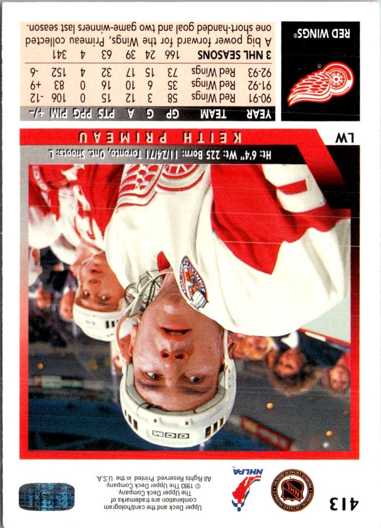 1993 Upper Deck Keith Primeau