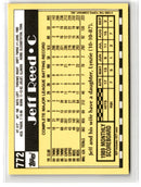 1990 Topps Tiffany Jeff Reed