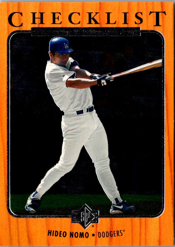 1996 SP Hideo Nomo #186