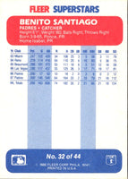 1988 Fleer SuperStars Benito Santiago #32