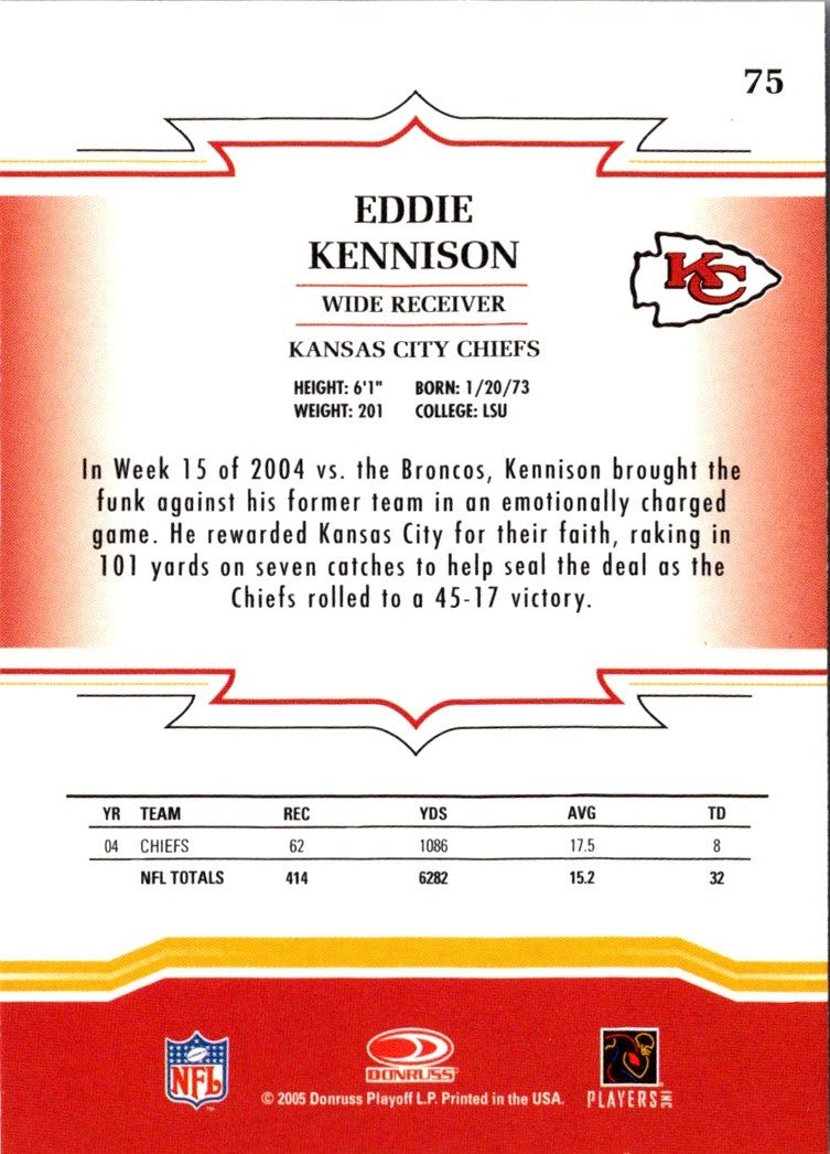 2005 Donruss Throwback Threads Eddie Kennison