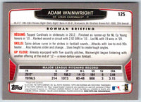2014 Bowman Adam Wainwright #125