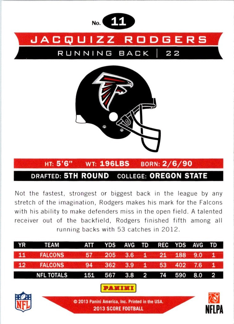 2013 Score Jacquizz Rodgers
