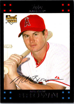 2007 Topps Updates & Highlights Matt Brown #UH182 Rookie