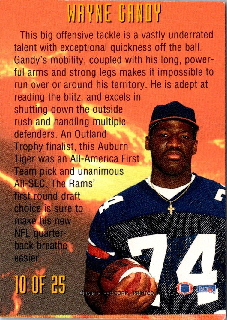 1994 Fleer NFL Prospects Wayne Gandy