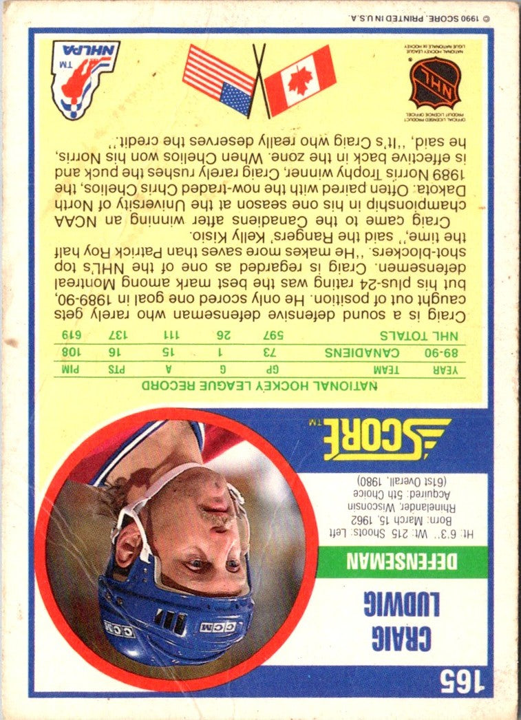 1990 Score Craig Ludwig