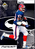 1998 UD Choice StarQuest/RookQuest Blue Antowain Smith/Skip Hicks #SR23
