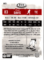 2008 SAGE HIT Fred Davis #83