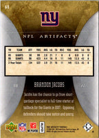 2007 Upper Deck Artifacts Brandon Jacobs #68