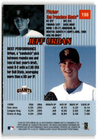 1999 Bowman's Best Jeff Urban #198 Rookie