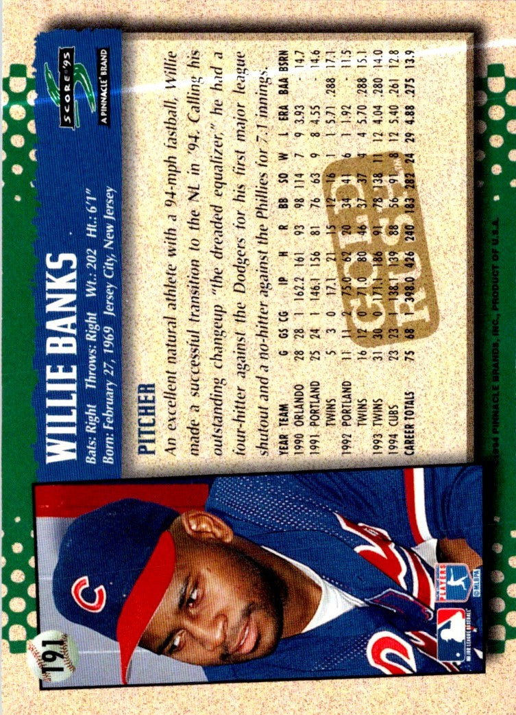 1995 Score Willie Banks