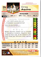 2005 Topps Total Greg Aquino #374