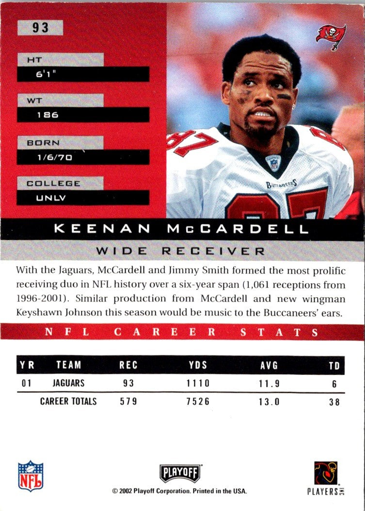 2002 Playoff Honors Keenan McCardell