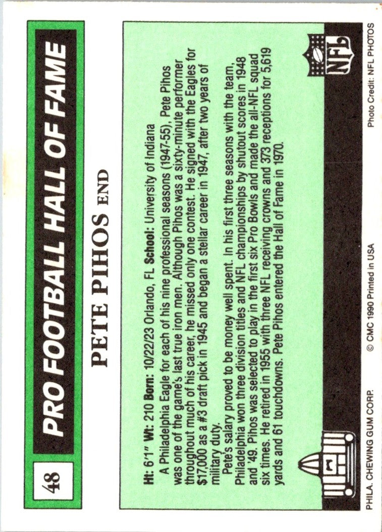 1990 Swell Greats Pete Pihos