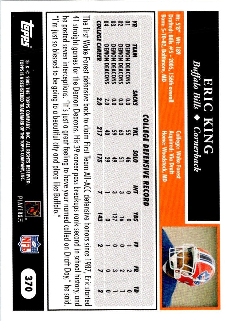 2005 Topps 50th Anniversary Rookies Eric King