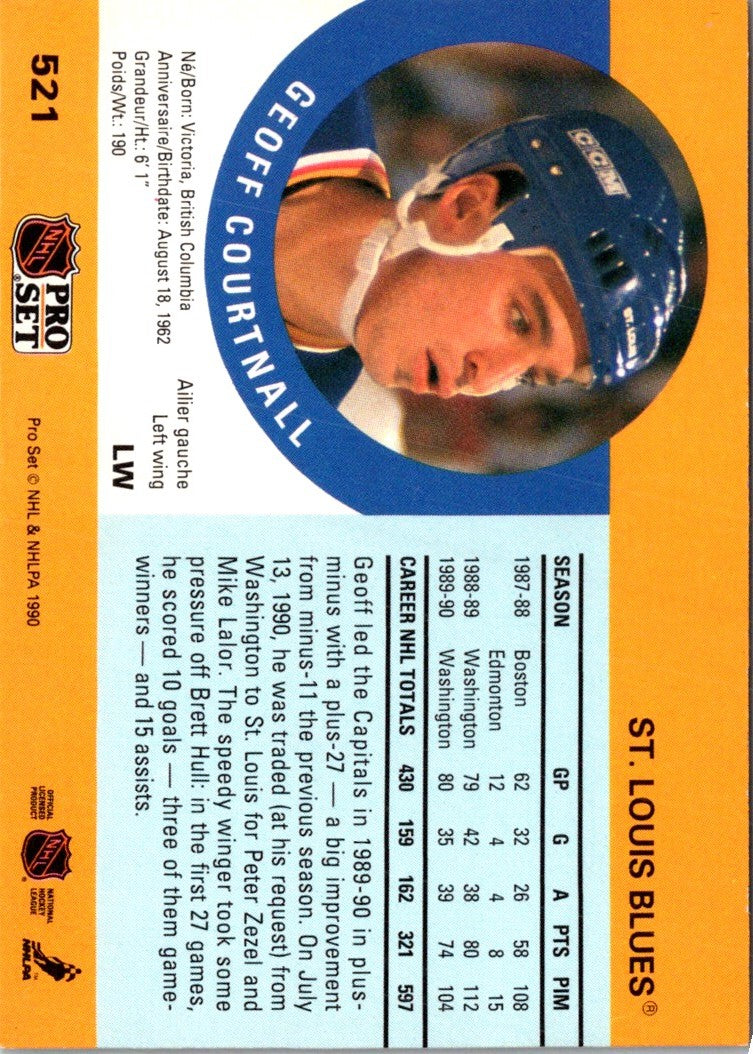 1990 Pro Set Geoff Courtnall